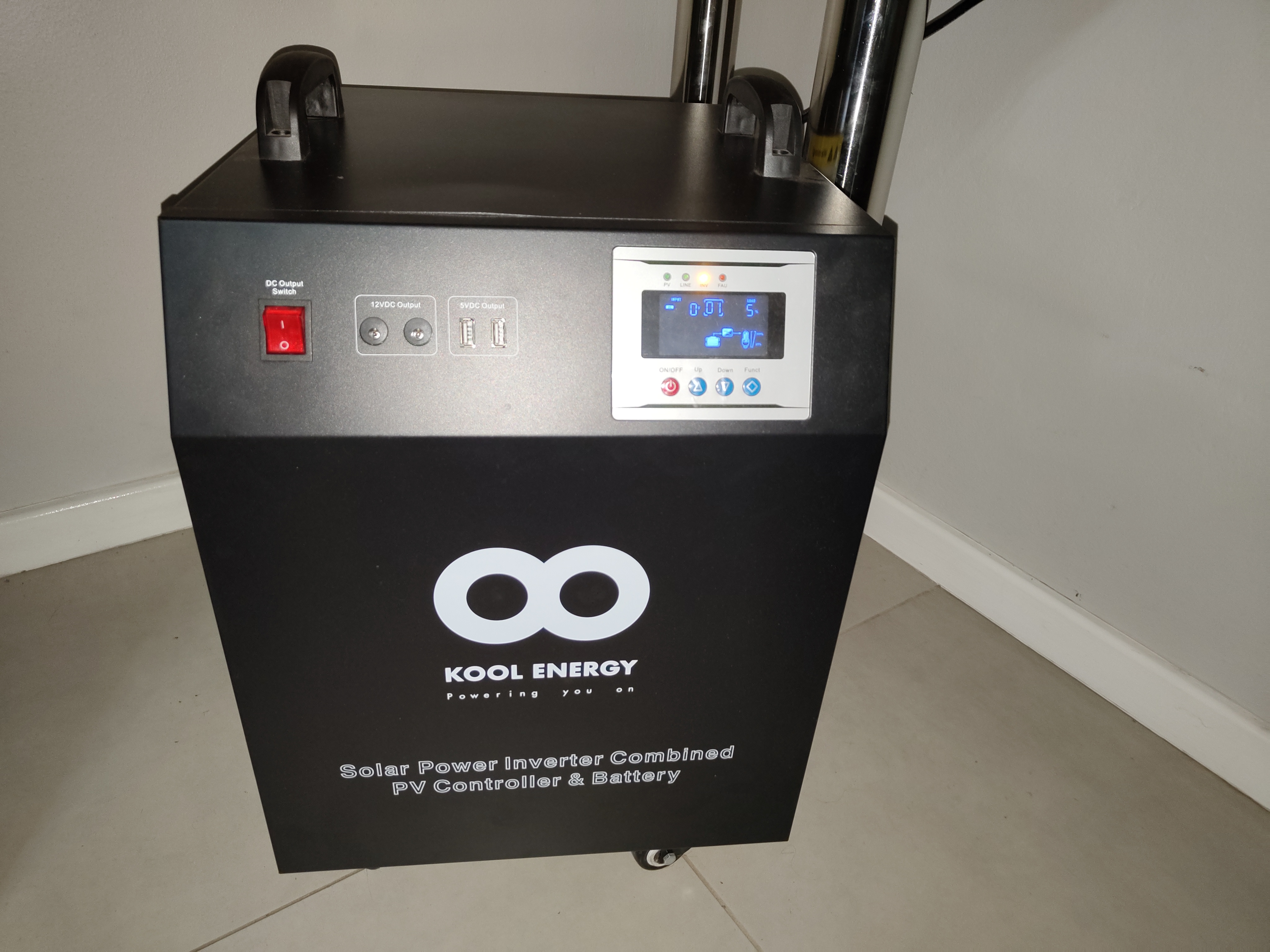 Image of backuo inverter which acts like a UPS